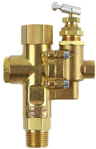 Air Compressor Pilot check valve unloader combination gas discharge 95-125 1/2 FPT TOP INLET X 1/2 MNPT OUTLET FOR GAS COMPRESSORS by conrader