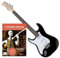 Rocktile Pro ST3 BK Linkshänder E-Gitarren-Set mit Gitarrenschule – E-Gitarre für Anfänger – inkl.E-Gitarren Schule mit beiliegender CD – Linkshänder E-Gitarre Einsteigerpaket - Schwarz