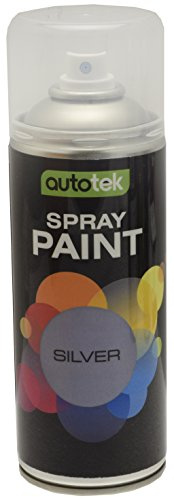 Autotek ATOOSIL400 Aerosol Paint, 400 ml, Gloss Silver