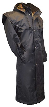 Walker & Hawkes - Veste Longue Midland - Style Cape - Capuche Amovible/Coutures étanches - Nylon