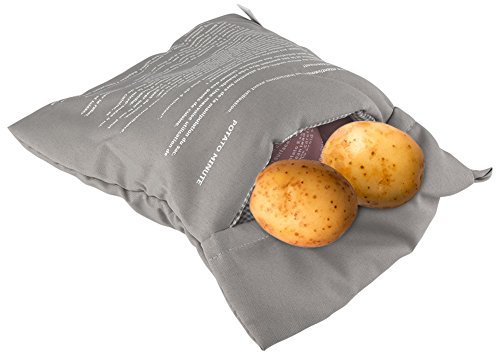 ele ELEOPTION Kartoffel Mikrowelle Beutel Mikrowellenherd Kochtasche Kartoffel Tortillas Maiskolben Express Backen Tool(1 Stü. Grau)