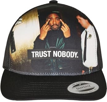 Mister Tee Unisex Tupac Trust Nobody Retro Trucker one size black