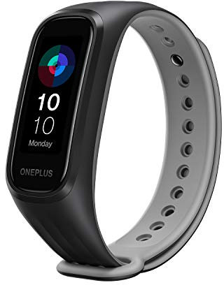 OnePlus Bande intelligente : 13 modes d'exercice, saturation en oxygène dans le sang (SpO2), 5 ATM, résistant à l'eau et à la poussière (compatible Android et ios) (noir)
