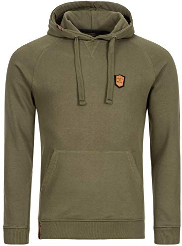 Indicode Herren Litcham Modernes Sweatshirt Hoodie mit Kapuze und Kordelzug | Moderner Hoodie mit Kordelzug und bequemer Passform, Kapuzenpullover, Freizeitpullover, lässiges Sweatshirt für Männer