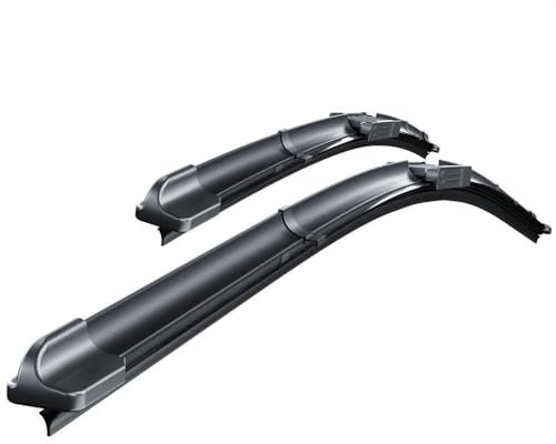 Mossa Vordere Scheibenwischer kompatibel mit Opel Corsa D, E (07.2006-2019) - flache Premium Wischerblätter. Wischerblätter - Set für Frontscheibe (Fahrer- + Beifahrerseite) (650 mm / 410 mm)
