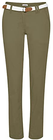 OXMO Chakira Damen Chino Hose, Größe:36, Farbe:Dusty Oliv (793784)