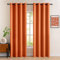 MIULEE Vorhänge Orange Blickdicht mit Ösen, Schöner Weicher Verdunklungsvorhänge zum Verdunkeln von Räumen, 2er Set Gardinen Abdunkelnd Schlafzimmer Wohnzimmer Thermovorhang Kälteschutz 140X245 cm