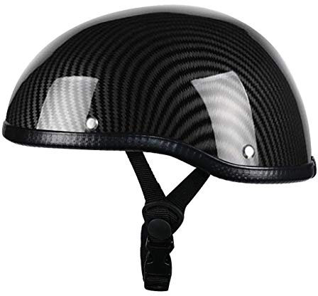 GAOZHE retrò Casco A Scodella, Caschi da Motociclista per Uomo Donna, retrò Casco A Scodella, Moto Vintage Half Helmet, per Biker Cruiser Scooter Touring, Certificato DOT