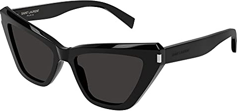 SAINT LAURENT Womens SL 466-001 54 Woman Acetate Sunglasses, Black-Black-Black