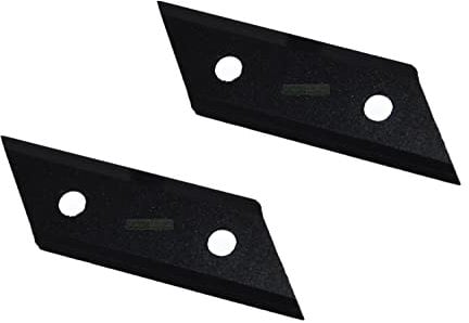2 X 10,4 CM Ziehmesser kompatibel mit AL-KO Häcksler 325967, 517828, 13270541, H1600 b H3200