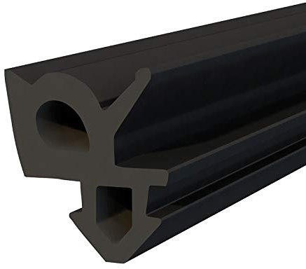 Seiletech.de Fensterdichtung | S-1387 | 15 m | Rehau PVC Fenster Gummidichtug | Schwarz | Zugluftstopper Profildichtung | Gummidichtug Dichtband Kunststofffensterdichtungen