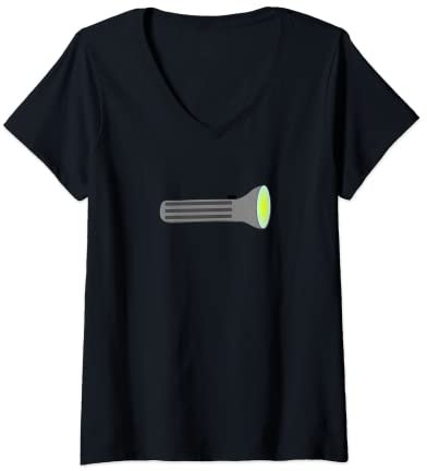 Mujer Linterna Camiseta Cuello V