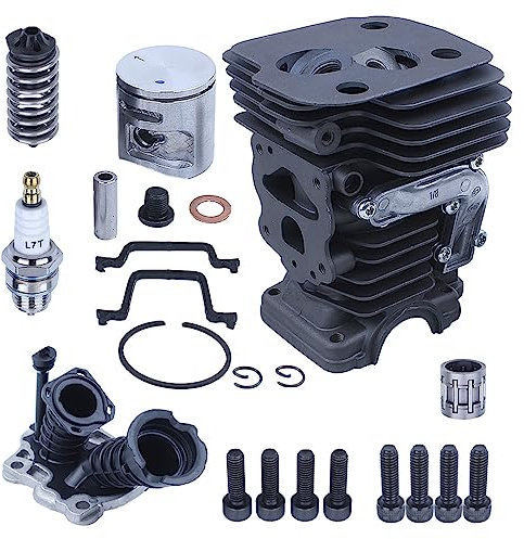 Gubeter 42Mm Cilindro Pistone Guarnizione Boot Guarnizione Kit, per Husqvarna 445 445E II 450 Motosega, per Jonsered Cs2245 Cs2250 Motosega, 544119902