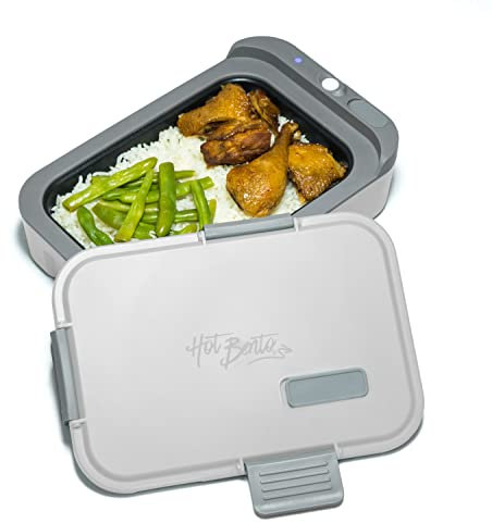 Hot Bento Lonchera autocalentable y calentador de alimentos, funciona con pilas, portátil, inalámbrica, comidas calientes para oficina, viajes, lugar de trabajo, picnics, recreación al aire libre,