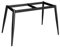 Cadre de Bureau Moderne Pieds de Table en Métal Industriels Avec Ventouses,Base de Support pour Marbre,Verre,Plateau en Bois,pour Maison,Cuisine,Jambes Table à Manger DIY (125x70x72cm,Black)
