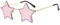 Strass-Sternbrille, randlose sternförmige Funky Bling Diamant Sonnenbrille, Mode funkelnde Sonnenbrille für Sommer, Strand, Party, Festival, Damen, Herren, Teenager (Rosa)