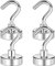 LOVIMAG Cruise Magnets for Door, 25lbs Magnet Hooks for Cruise Cabin,Strong Magnetic Hooks for Hanging,Refrigerator, Ceiling, Kitchen, Neodymium Magnets with Hooks for Magnetic Key Holder- 4 Pcs