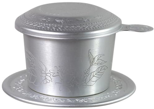 Angoily Vietnamesisches Kaffeefilter, Edelstahlbecher Kaffeefilter Kaffeepresse Kaffeetropfer Vietnamesische Kaffeefilterpresse, Manueller Kaffeefilter Für Zuhause, Büro, Café, Restaurant
