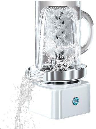 Electric Cup Washer, High Pressure Cup Rinser, 360° Jet Glass Washer, Glass Cleaning Tool for Kitchens, Bars, Restaurants,White