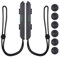 8 Stück Handgelenkschlaufe für Nintendo Switch Joycon mit 6 Joystick-Daumengriffkappen, verstellbares elastisches Controller-Armband, Handgriff, Ersatzzubehör für Joy Con Controller