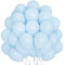 Luftballons Blau, 60 Stück 12 Zoll Macaron Blau Latex Ballons, Pastellblaue Helium Ballon Partyballon für Geburtstag Girlande Junge Babyparty Hochzeit Valentinstag Geschlecht Kommunion Party