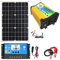 Kit de panneau solaire avec onduleur – Kit panneau solaire et contrôleur | Combinaison d'onduleur solaire, chargeur 30 A, onduleur 3000 W, charge et décharge intelligente, panneau solaire 18 W.