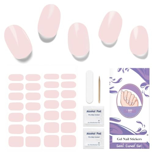 Pellicola per unghie UV indurente - 28 pezzi adesivi UV per unghie in gel, autoadesivi, per donne e ragazze