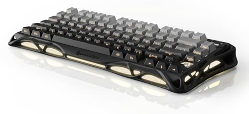 GravaStar Mercury K1 75% Mechanische Gaming-Tastatur, Exoskelett-Design Aus Aluminiumlegierung, Benutzerdefinierte Tastatur mit Hot-Swap-Sockel, Linearschalter, RGB Hintergrundbeleuchtung & Rahmen