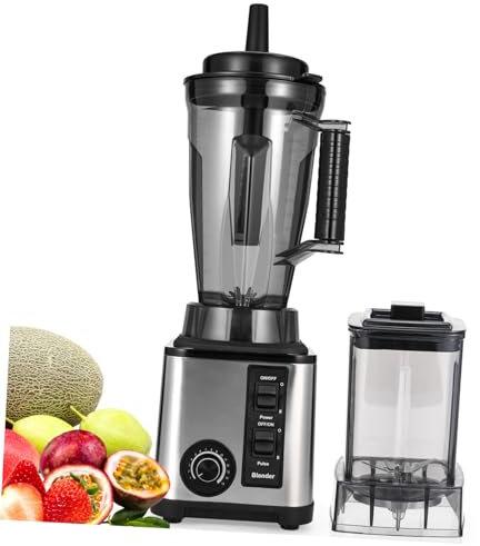 TOPBATHY Multi-functional Wall Breaker Soy Milk Machine Juice Extractor Blender Soy Milk Maker 3l Capacity Dual Cup Design Uk Plug