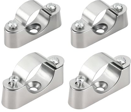 VGOL 40 Pezzi Supporto Per Tubi Morsetto Per Staffa Per Tubi Clip A Sella Scheda Da Parete Per Tubazioni E Fissaggio Di Cavi Posa Di Tubazioni Condotte Elettriche (20 Mm 25 Mm)