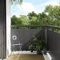 UJCHVHN Home Garden Balkonblende Anthrazit 500x100cm Polyrattan