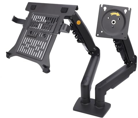 Computerbildschirmhalterung, Einzelne -Halterung für 17 Bis 30 Zoll Bildschirm und 17 Bis 30 Zoll Laptop Arm Hält 19,8 Pfund Einstellungsmontage -Einstellungshalter für Spiele