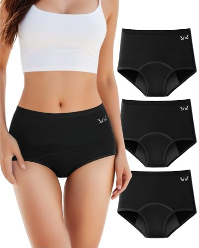 TANSTC Period Pants for Women, Heavy Flow Leakproof Menstrual Knickers