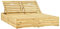 SDWEHO7 Doppel-Sonnenliege aus Holz, Garten Liegestuhl Gartenliege Outdoor Liege für Garten Terrasse, Grün Imprägniertes Kiefernholz