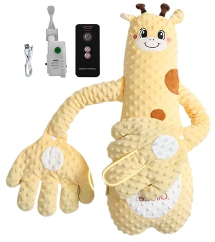 Baby Putting Kissen - Plüschförmiger interaktiver Kissen mit sanftem Klang | Dreistufe Einstellungsfunktion, perfekt für Autositz, Schlaf, Reisen, Kindertagesstätten, Krankenhausaufenthalte usw.