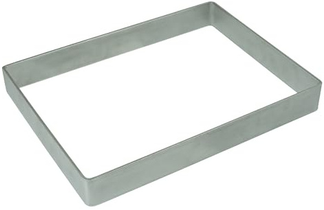 Rechteck Edelstahl Beeteinfassung Individuelles Maß Garten Designblech Beet Grabschmuck Grabeinfassung Pflanzring (40x60 cm)