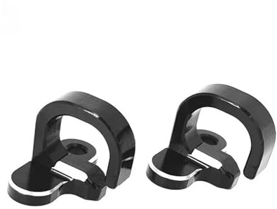 GCLANXI 2X Motorcycle Rear Brake Line Hose Cable Guide Clamp For DRZ400E/S DRZ400SM DRZ250(Black)