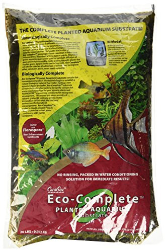 Carib Sea Eco-Complete 20-Pound Planted Aquarium, Black