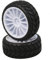 JAMARA 505373 - Reifen mit Felgen 1:10 Hoolk vo / hi VE2, weiß