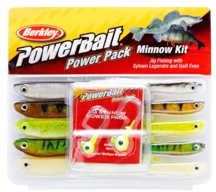 Berkley PowerBait® Pro Pack Minnow; Allzweck-Weichköder-Set zum Raubfischangeln für Angler; vielseitige Farben & Größen für Hecht, Barsch & Zander, Sortiert, Sortiert, Assortiert