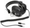 Soundlab Black Stereo Headphones Coiled Cable