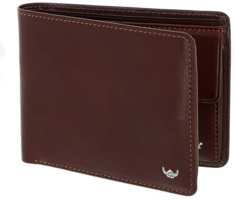 Golden Head Colorado RFID Protect Billfold Coin Wallet Tabacco