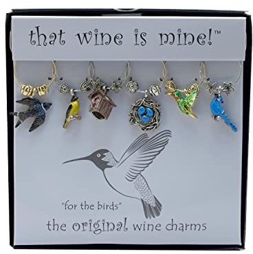 Wein Dinge wt-1438p für die Vögel Wein Charms, lackiert
