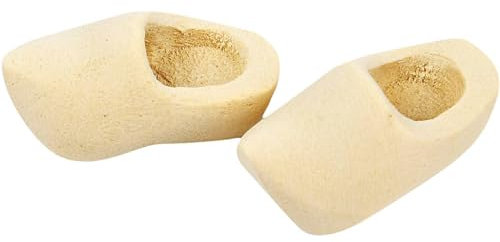 Creativ 100263 niederländische Holz-Clogs, Größe L: 30 mm, 2 Paar.