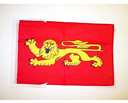 AZ FLAG - Aquitaine Flag - 18'' x 12'' - 100% Polyester French region of Aquitaine Small Banner with Two Cords - Fade Resistant - Vivid Colors - 18x12 in - 45x30 Cm