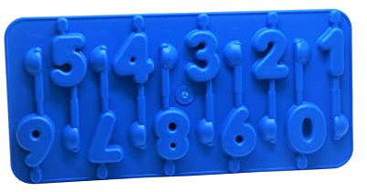 Proops Candle Mould Set, Birthday Cake Numbers, Celebration, 45mm Each Number. UK Made. (S7510) Free UK Postage