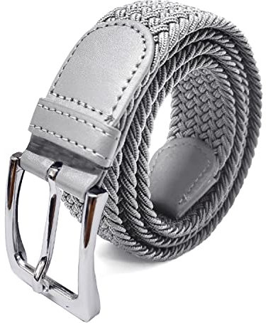 Glamexx24 Unisex Elastischer Stoffgürtel Geflochtener Stretchgürtel Dehnbarer Gürtel für Damen und Herren