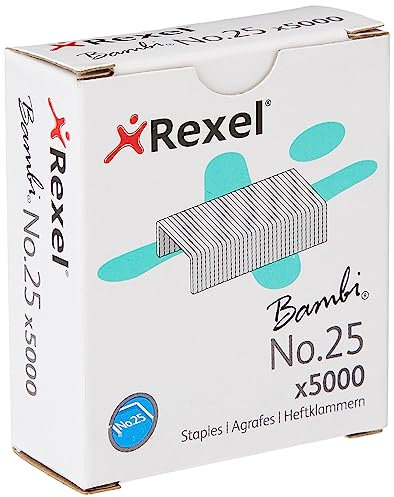Rexel 503697 25 Heftklammern 4 mm 5000 Stück