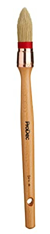 ProDec 18mm Trade Professional Pointed Pure Bristle Sash Brush Ideal | for Precise Painting of Sash Windows, Architraves and Other Curved, Moulded or Profiled Surfaces with Gloss and Satin Paints