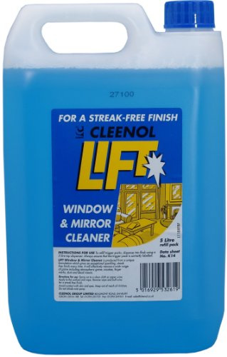 Cleenol 053262X5 Lift Window and Mirror Cleaner, 5 L, Pack of 2